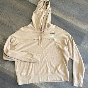 ROARK Beige Hoodie with Minimal Desert Graphic
